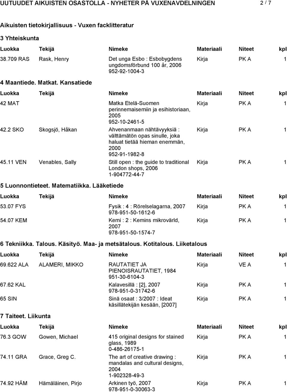 2 SKO Skogsjö, Håkan Ahvenanmaan nähtävyyksiä : Kirja PK A välttämätön opas sinulle, joka haluat tietää hieman enemmän, 2000 952-9-982-8 45.