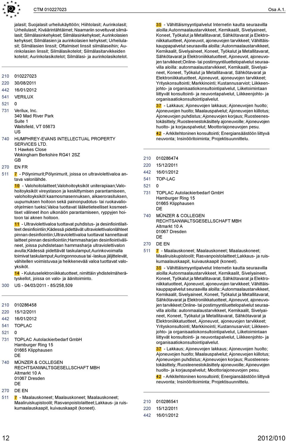 22 3 22 jalasit; Suojalasit urheilukäyttöön; Hiihtolasit; Aurinkolasit; Urheilulasit; Kiväärintähtäimet; Naamariin soveltuvat silmälasit; Silmälasinkehykset; Silmälasinkehykset; Aurinkolasien