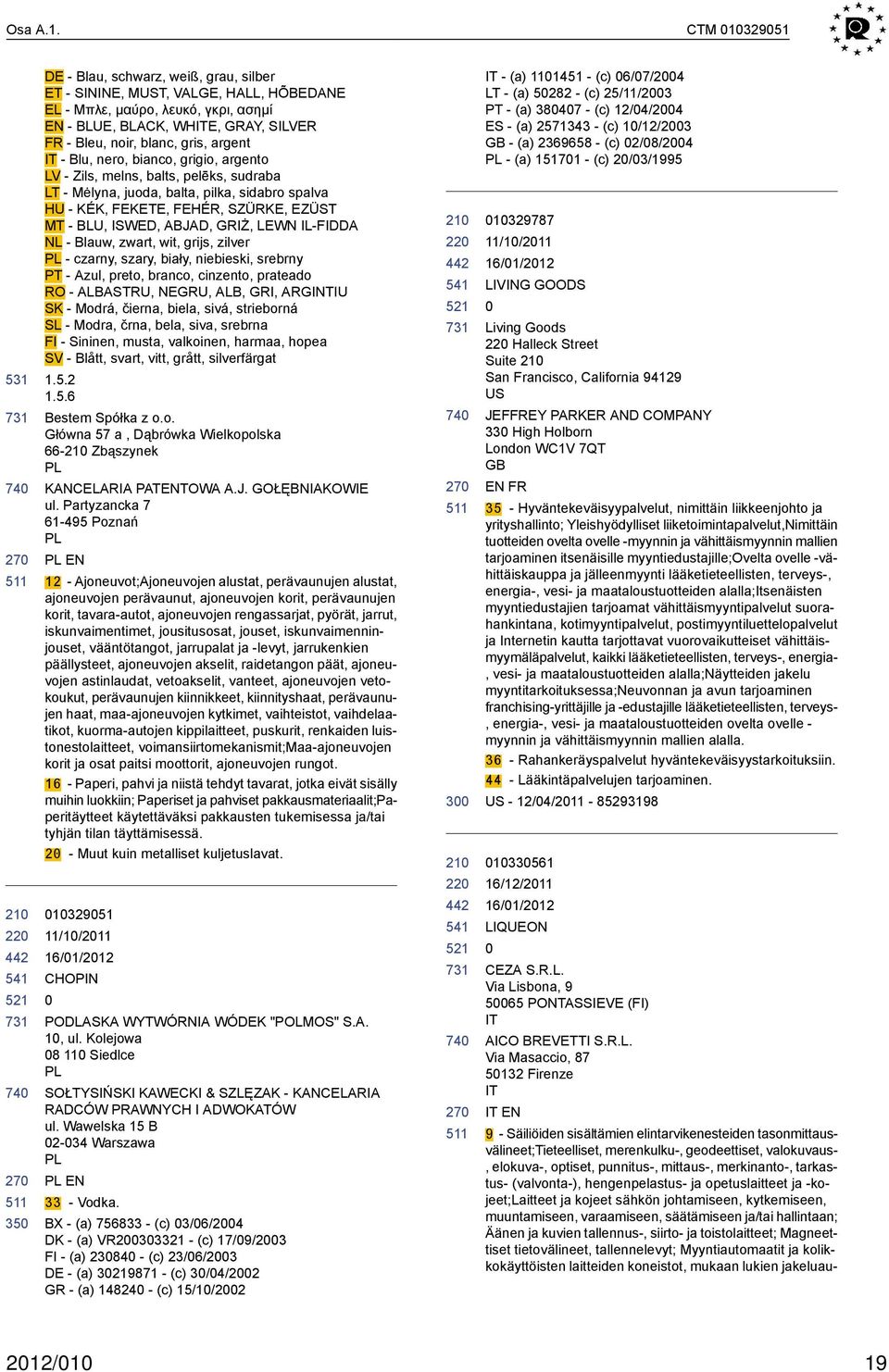 argent IT - Blu, nero, bianco, grigio, argento LV - Zils, melns, balts, pelēks, sudraba LT - Mėlyna, juoda, balta, pilka, sidabro spalva HU - KÉK, FEKETE, FEHÉR, SZÜRKE, EZÜST MT - BLU, ISWED, ABJAD,