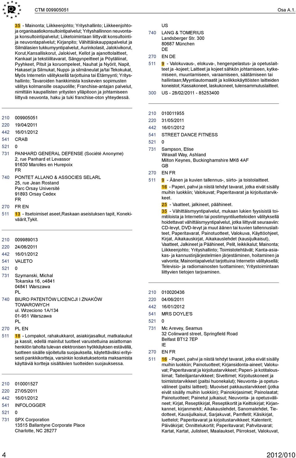 35 - Mainonta; Liikkeenjohto; Yrityshallinto; Liikkeenjohtoja organisaatiokonsultointipalvelut; Yrityshallinnon neuvontaja konsultointipalvelut; Liiketoimintaan liittyvät konsultointija