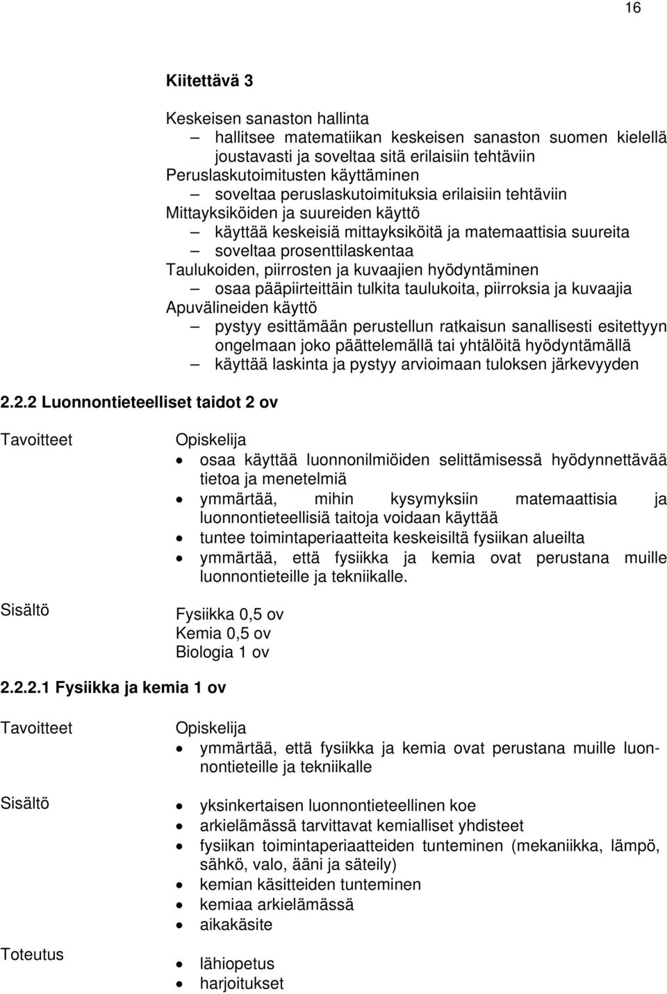 käyttäminen soveltaa peruslaskutoimituksia erilaisiin tehtäviin Mittayksiköiden ja suureiden käyttö käyttää keskeisiä mittayksiköitä ja matemaattisia suureita soveltaa prosenttilaskentaa Taulukoiden,