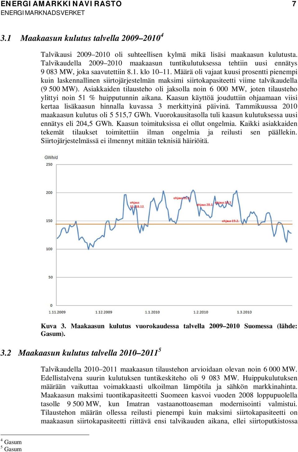 Määrä oli vajaat kuusi prosentti pienempi kuin laskennallinen siirtojärjestelmän maksimi siirtokapasiteetti viime talvikaudella (9 500 MW).