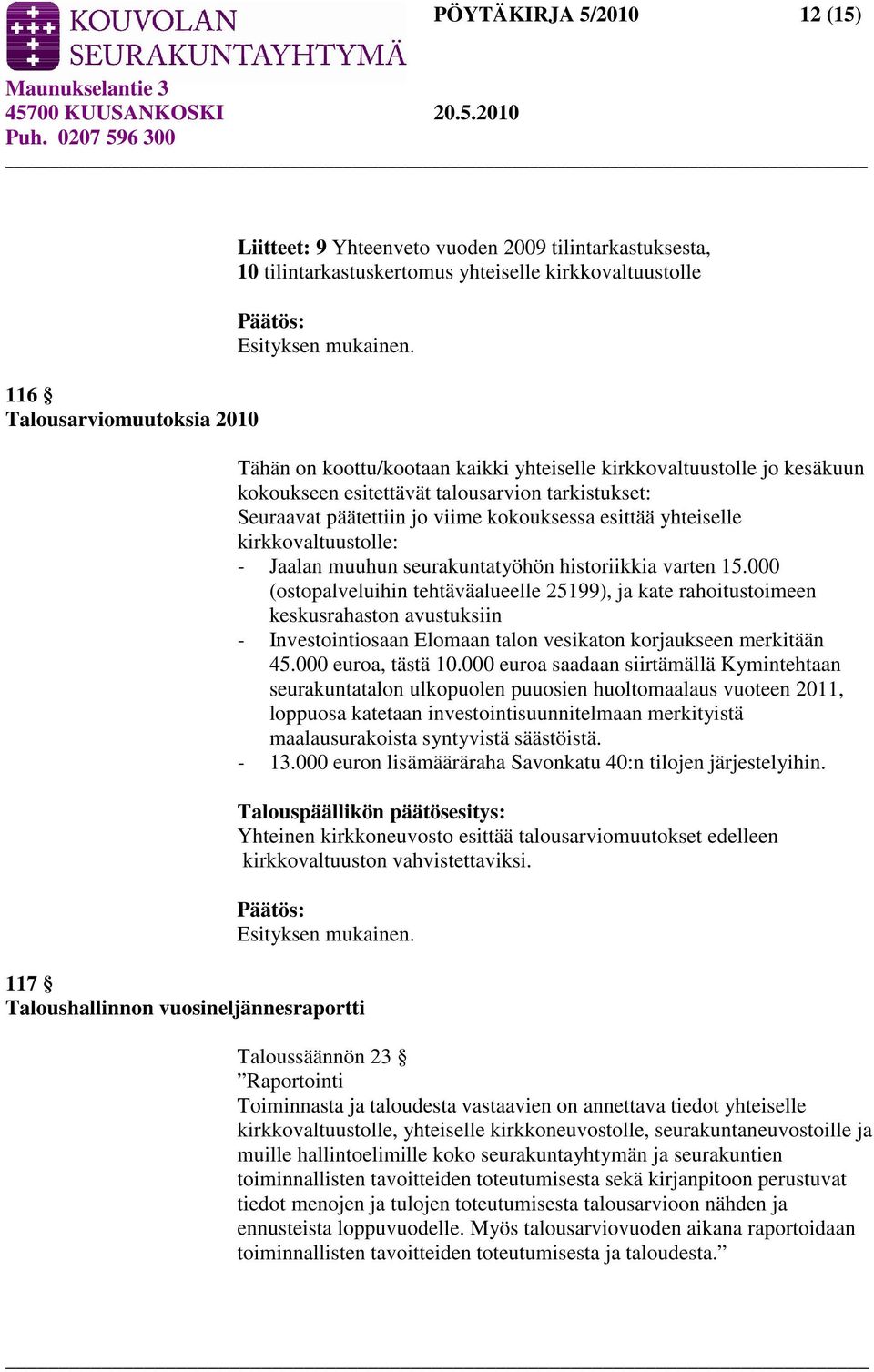 seurakuntatyöhön historiikkia varten 15.