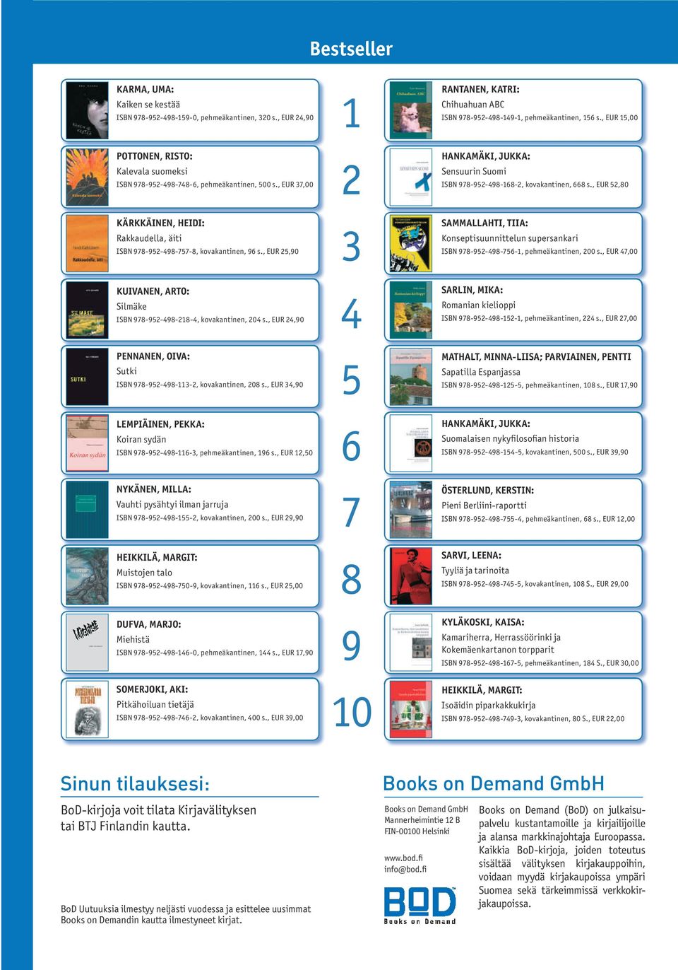 , EUR 24,90 Pennanen, oiva: Sutki ISBN 978-952-498-113-2, kovakantinen, 208 s., EUR 34,90 lempiäinen, PeKKa: Koiran sydän ISBN 978-952-498-116-3, pehmeäkantinen, 196 s.