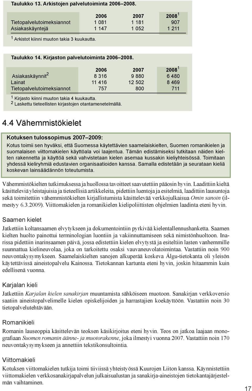 2 Laskettu tieteellisten kirjastojen otantamenetelmällä. 4.