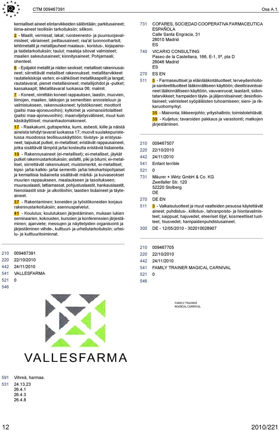 taidetarkoituksiin; taulut; maaleja sitovat valmisteet; maalien sakeutusaineet; kiinnitysaineet; Pohjamaali; ohenteet.