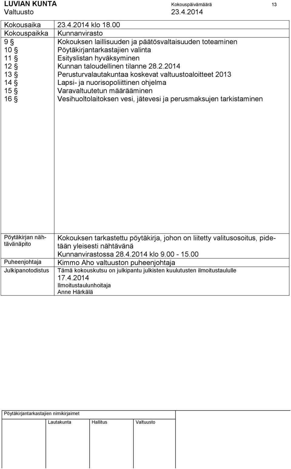 Kunnan taloudellinen tilanne 28