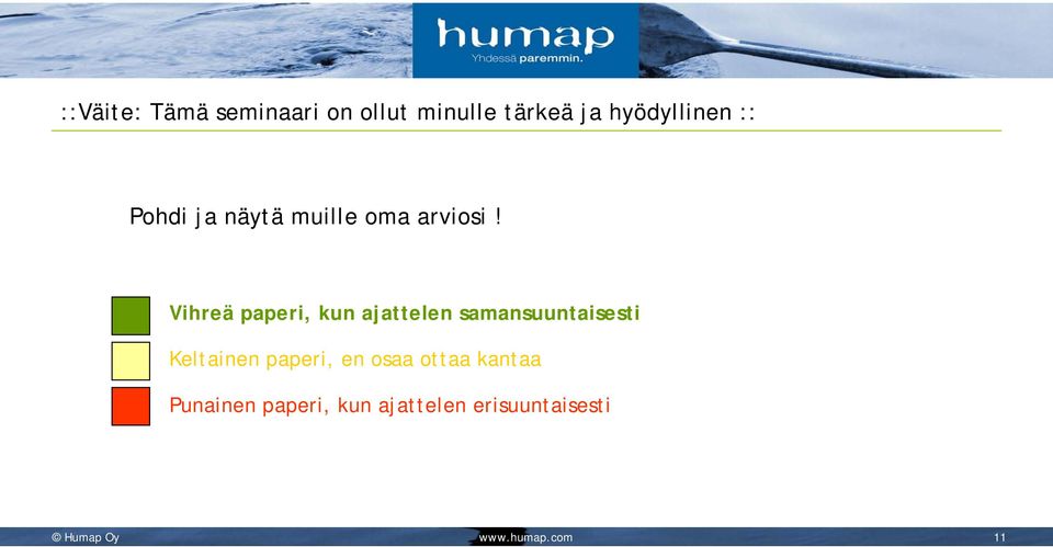 Vihreä paperi, kun ajattelen samansuuntaisesti Keltainen paperi,