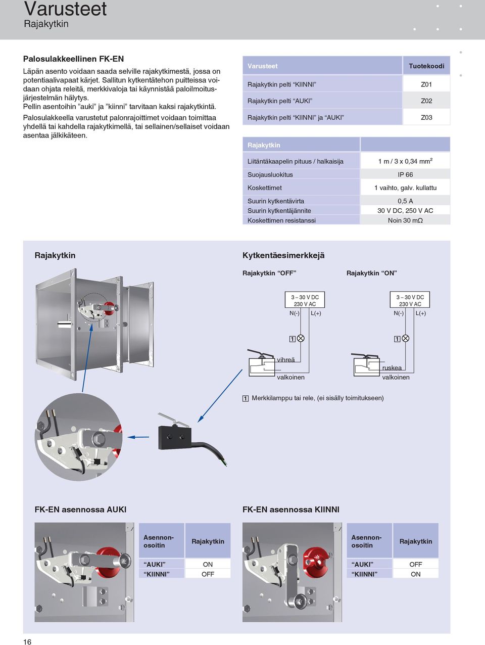 Plosulkkeell vrustetut plonrjoittimet voidn toimitt yhdellä ti khdell rjkytkimellä, ti sellinen/selliset voidn sent jälkikäteen.