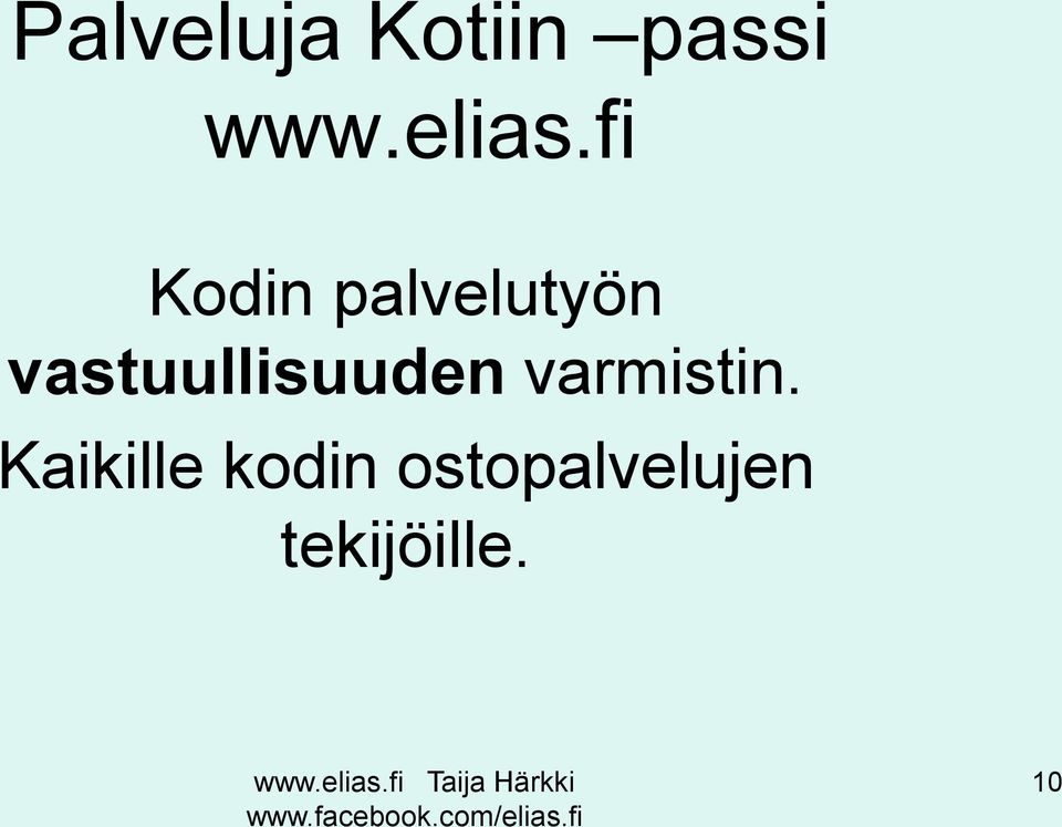 fi Kodin palvelutyön