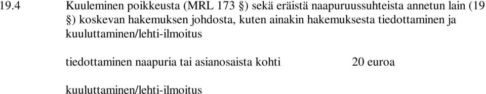 toimenpiteen suorittamiseen vakuuden turvin osaksi tai kokonaan ennen kuin lupaa koskeva on saanut lainvoiman 21 RAKENNUTTAJAVALVONTA (MRL 151, MRA 78 ) 21.