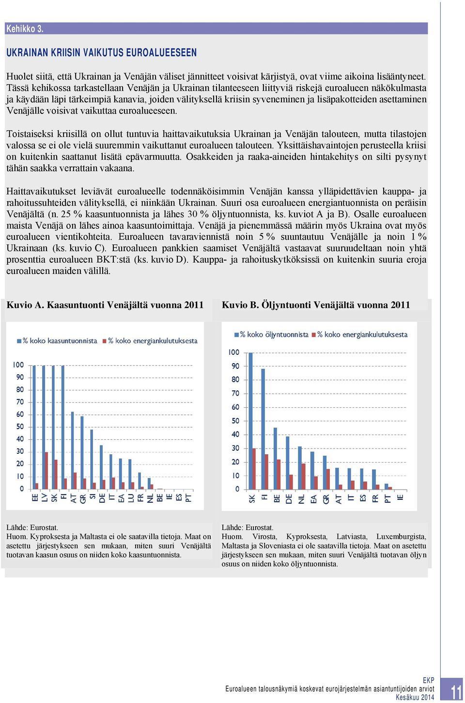 asettaminen Venäjälle voisivat vaikuttaa euroalueeseen.