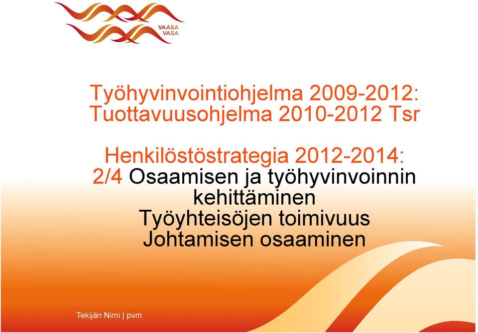 Osaamisen ja työhyvinvoinnin kehittäminen