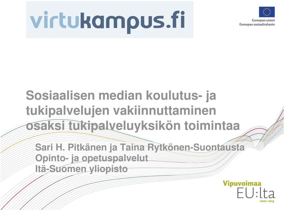 toimintaa Sari H.