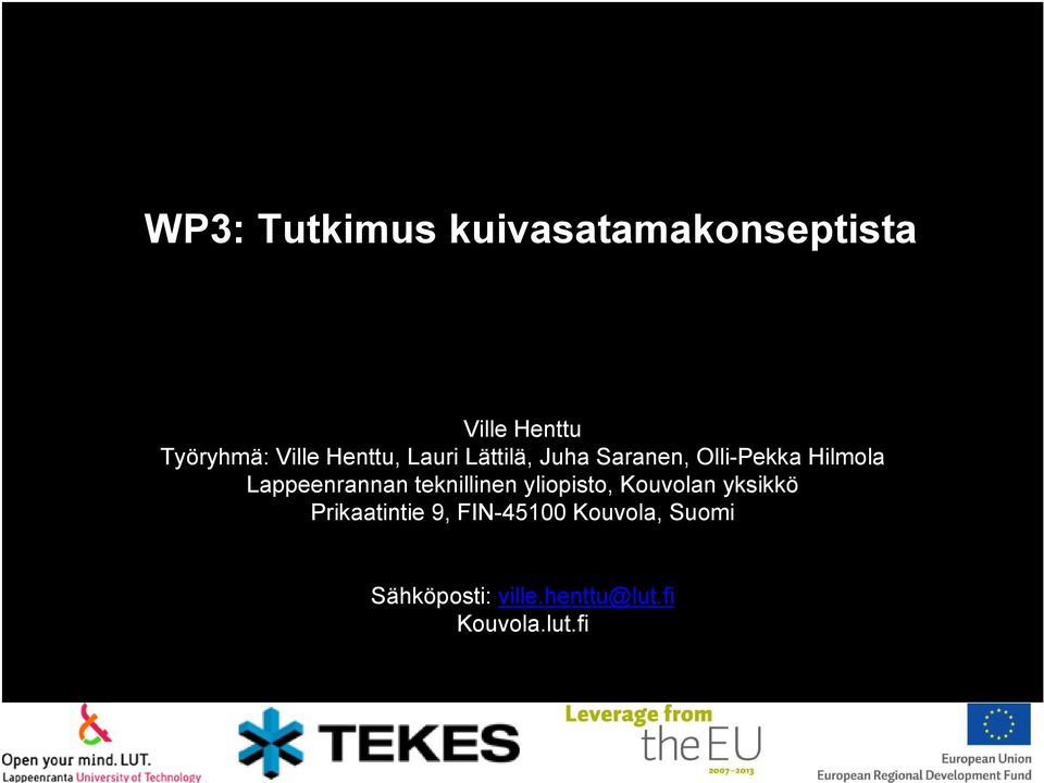 Lappeenrannan teknillinen yliopisto, Kouvolan yksikkö