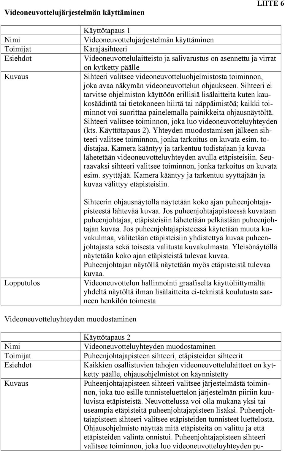 Sihteeri ei tarvitse ohjelmiston käyttöön erillisiä lisälaitteita kuten kaukosäädintä tai tietokoneen hiirtä tai näppäimistöä; kaikki toiminnot voi suorittaa painelemalla painikkeita ohjausnäytöltä.