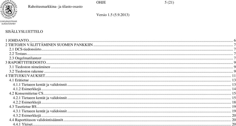 .. 13 4.1.2 Esimerkkejä... 14 4.2 Konsernitietue CS... 15 4.2.1 Tietueen kentät ja validoinnit... 15 4.2.2 Esimerkkejä... 18 4.3 Tasetietue BS... 19 4.