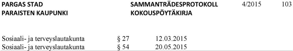 03.2015 Sosiaali- ja