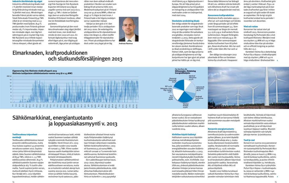 81,9 % producerades inom Finlands gränser medan 18,7 % importerades. Importen minskade något, men låg fortsättningsvis på en mycket hög nivå.