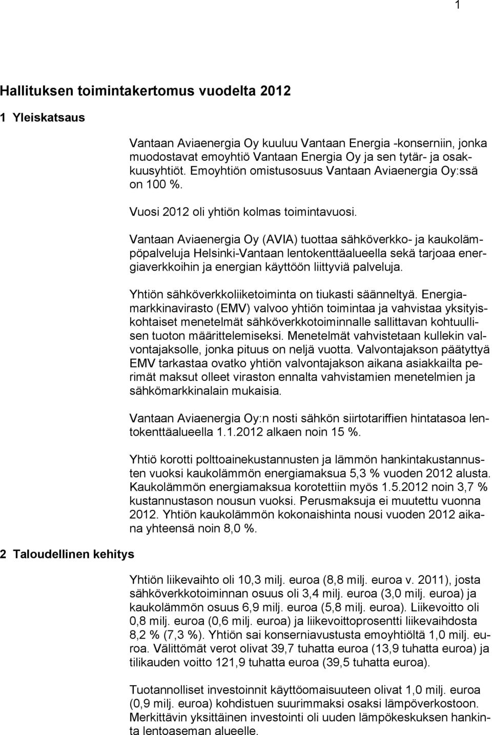 Vantaan Aviaenergia Oy (AVIA) tuottaa sähköverkko- ja kaukolämpöpalveluja Helsinki-Vantaan lentokenttäalueella sekä tarjoaa energiaverkkoihin ja energian käyttöön liittyviä palveluja.