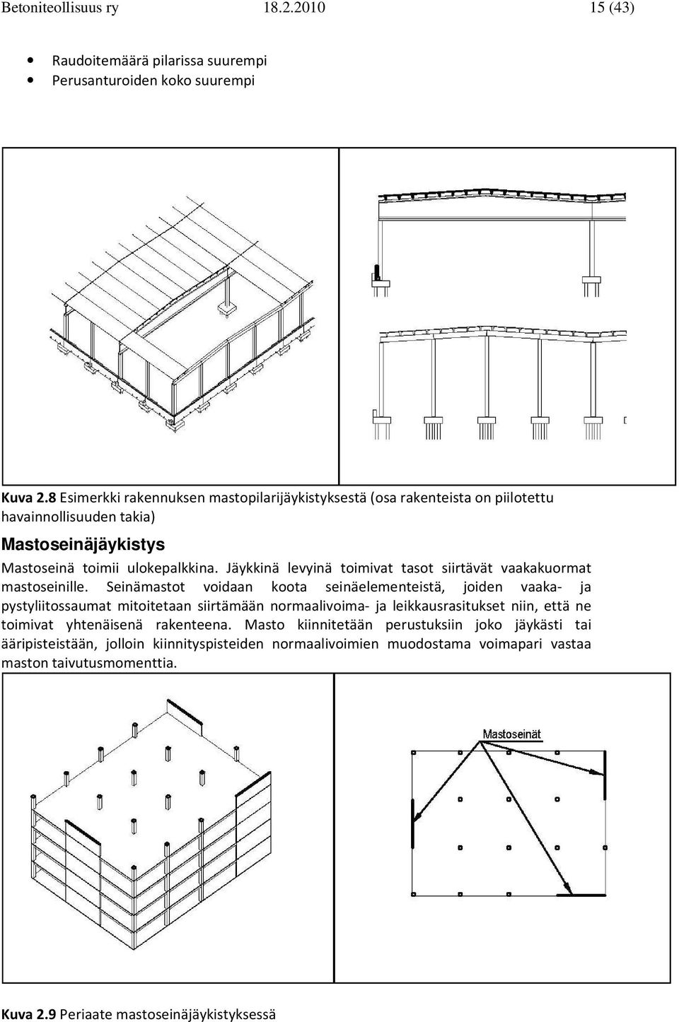 Jäkknä levnä tomvat tasot srtävät vaakakuormat mastosenlle.