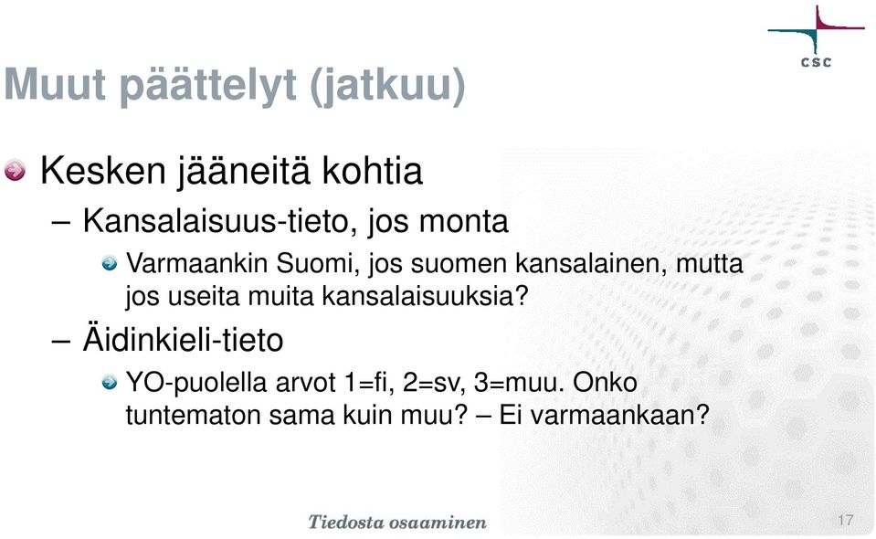 kansalainen, mutta jos useita muita kansalaisuuksia?