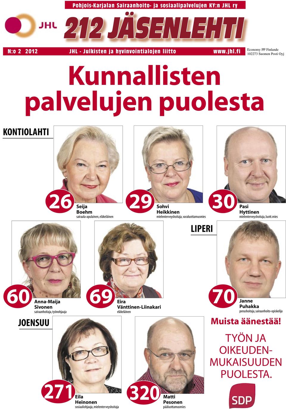 mielenterveyshoitaja, varaluottamusmies LIPERI Hyttinen mielenterveyshoitaja, luott.