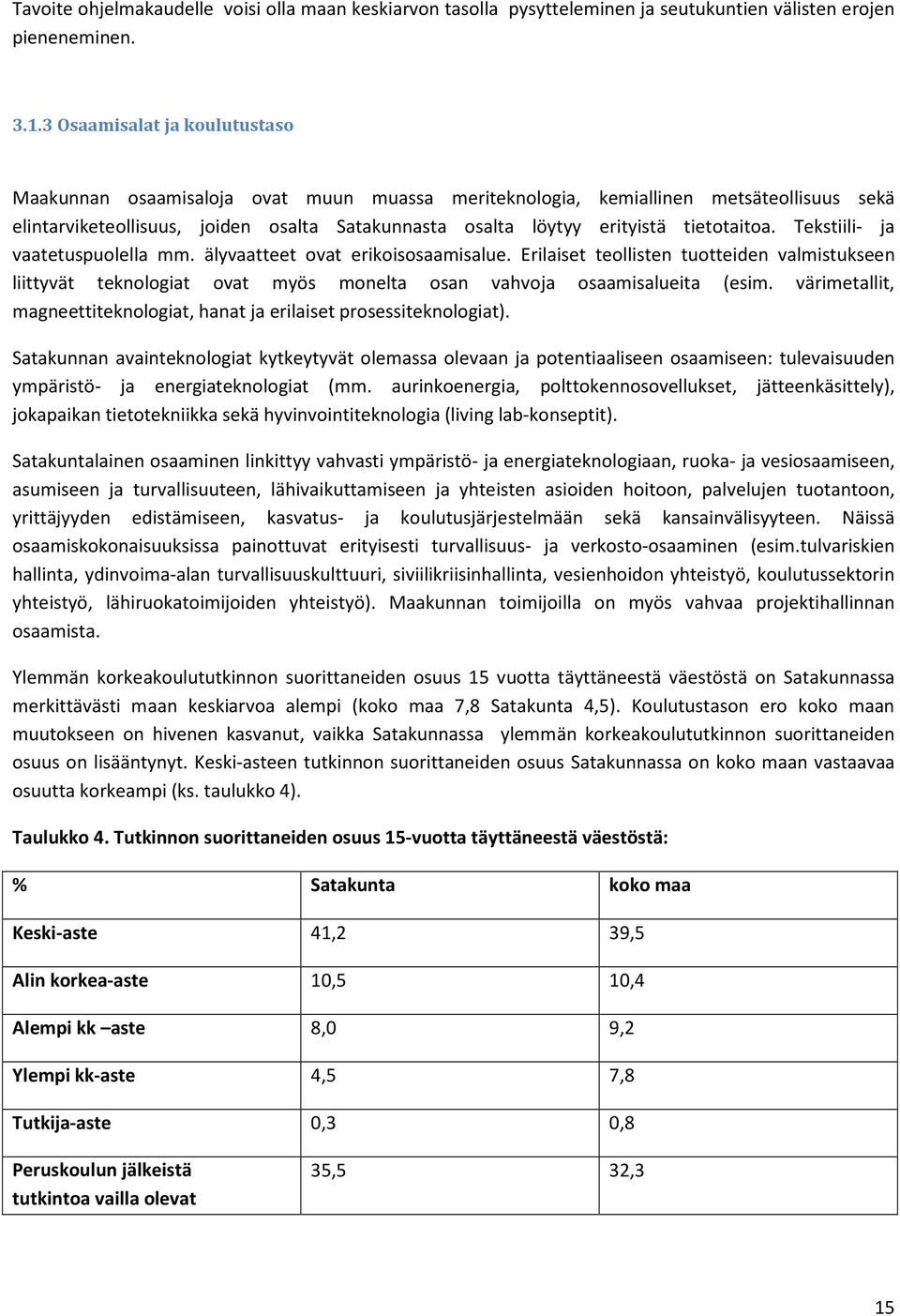 tietotaitoa. Tekstiili- ja vaatetuspuolella mm. älyvaatteet ovat erikoisosaamisalue.