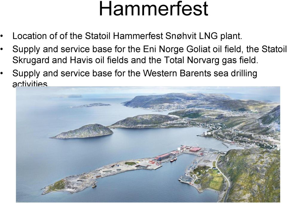 Statoil Skrugard and Havis oil fields and the Total Norvarg gas
