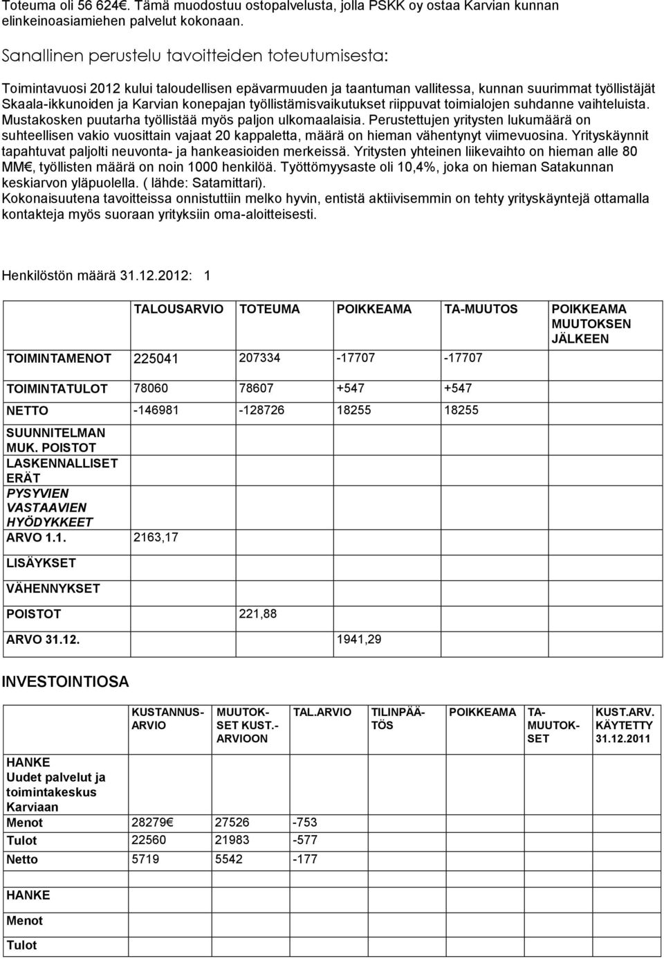 työllistämisvaikutukset riippuvat toimialojen suhdanne vaihteluista. Mustakosken puutarha työllistää myös paljon ulkomaalaisia.