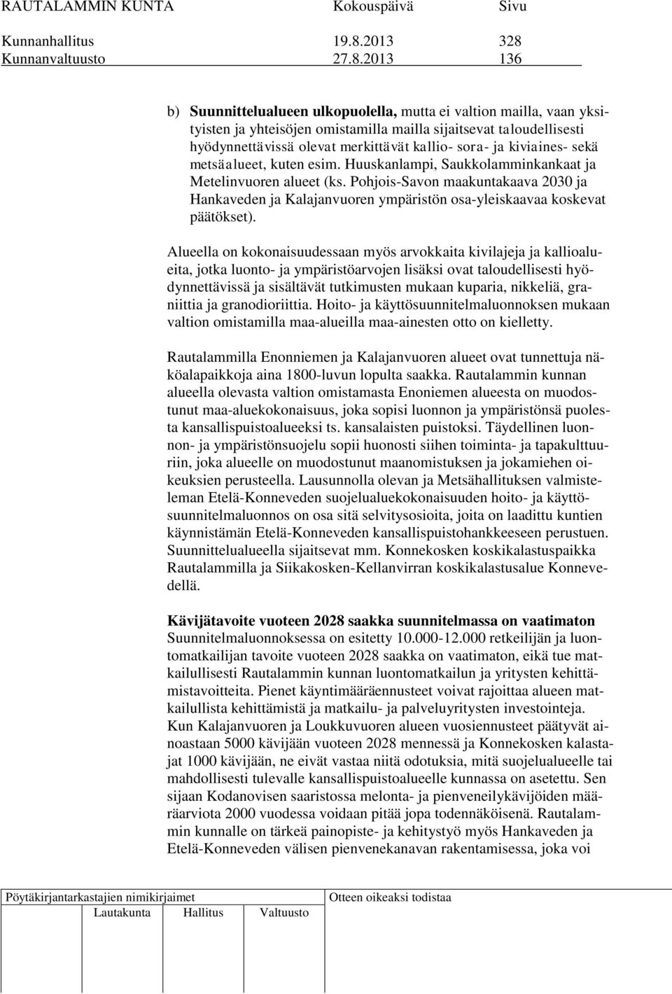 Kunnanvaltuusto 27.8.
