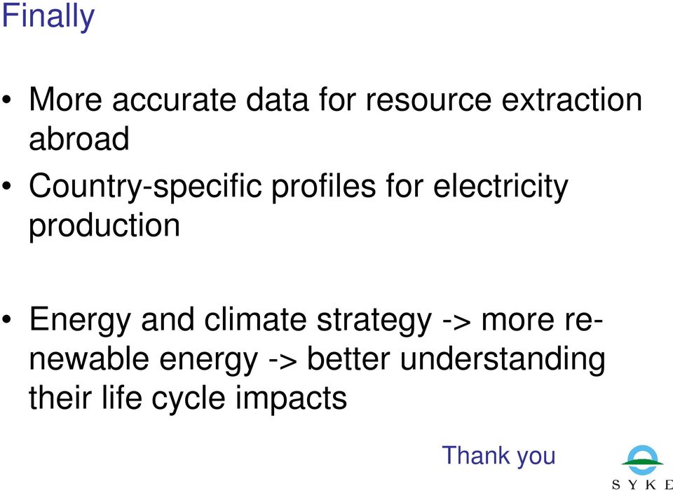 production Energy and climate strategy -> more