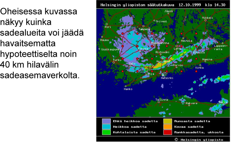 havaitsematta hypoteettiselta