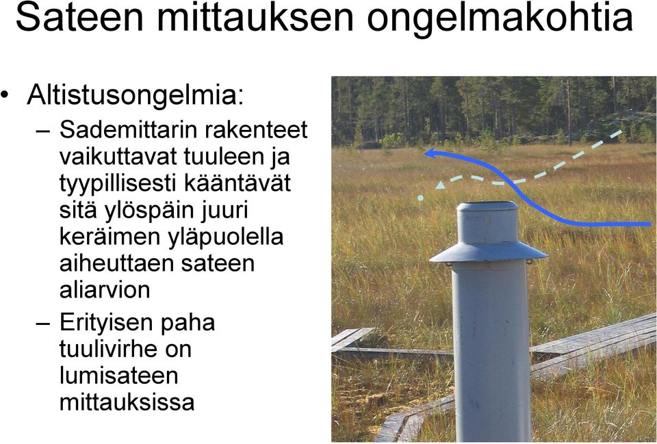 kääntävät sitä ylöspäin juuri keräimen yläpuolella