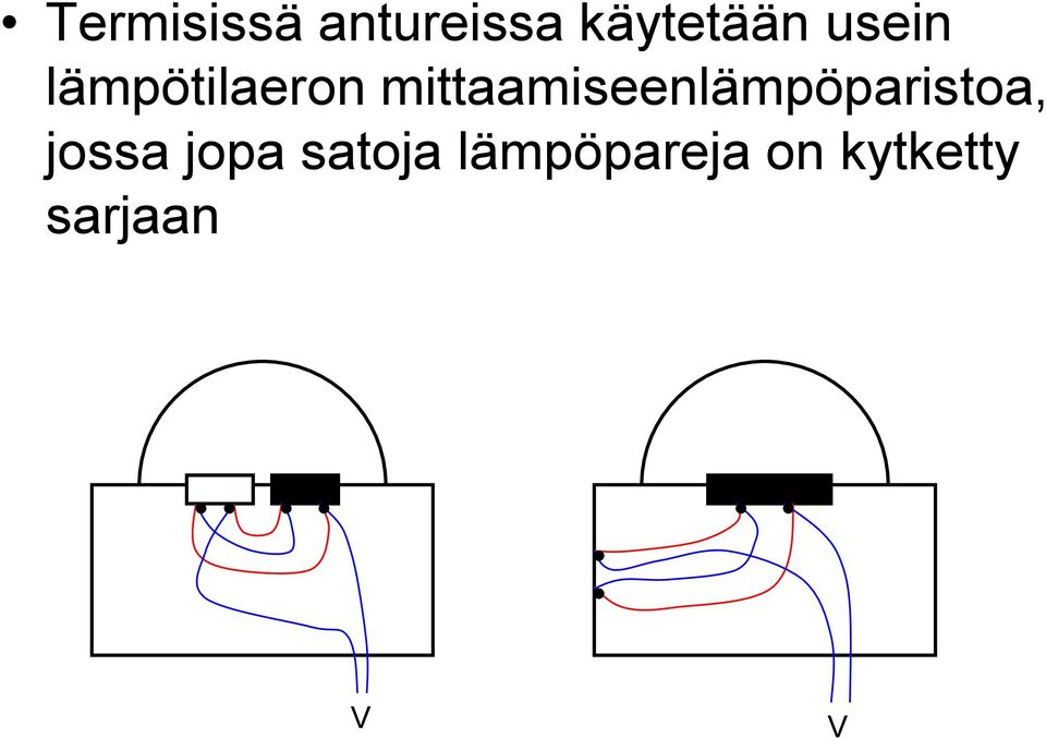 mittaamiseenlämpöparistoa, jossa