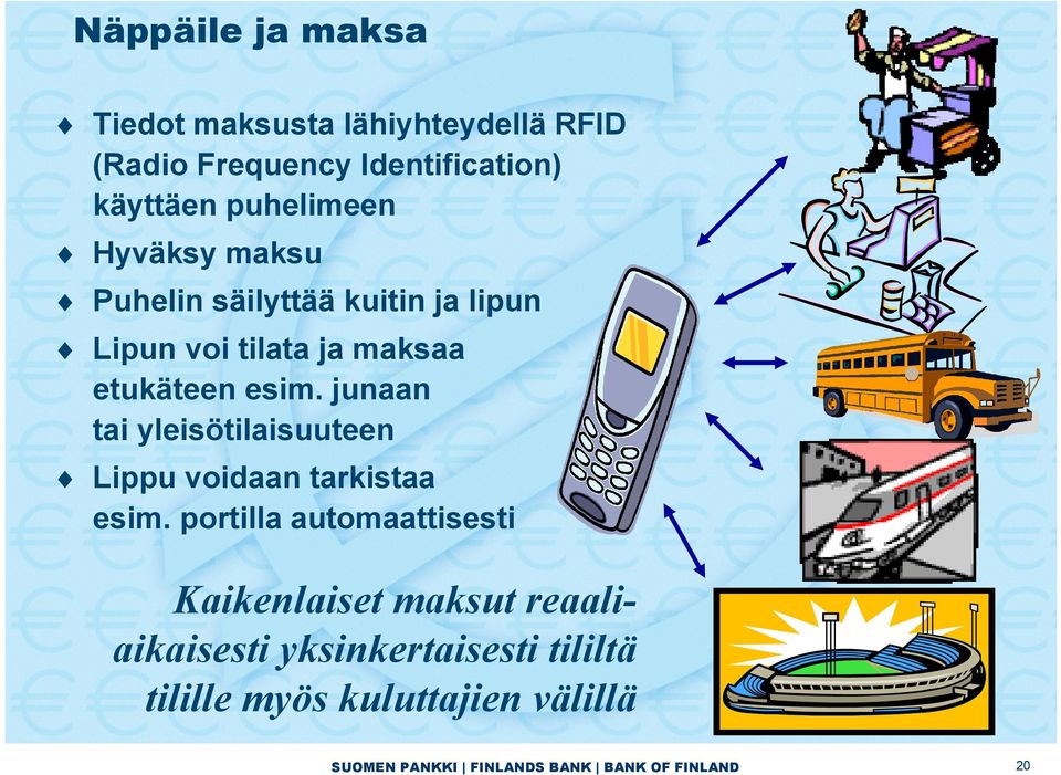 junaan tai yleisötilaisuuteen Lippu voidaan tarkistaa esim.