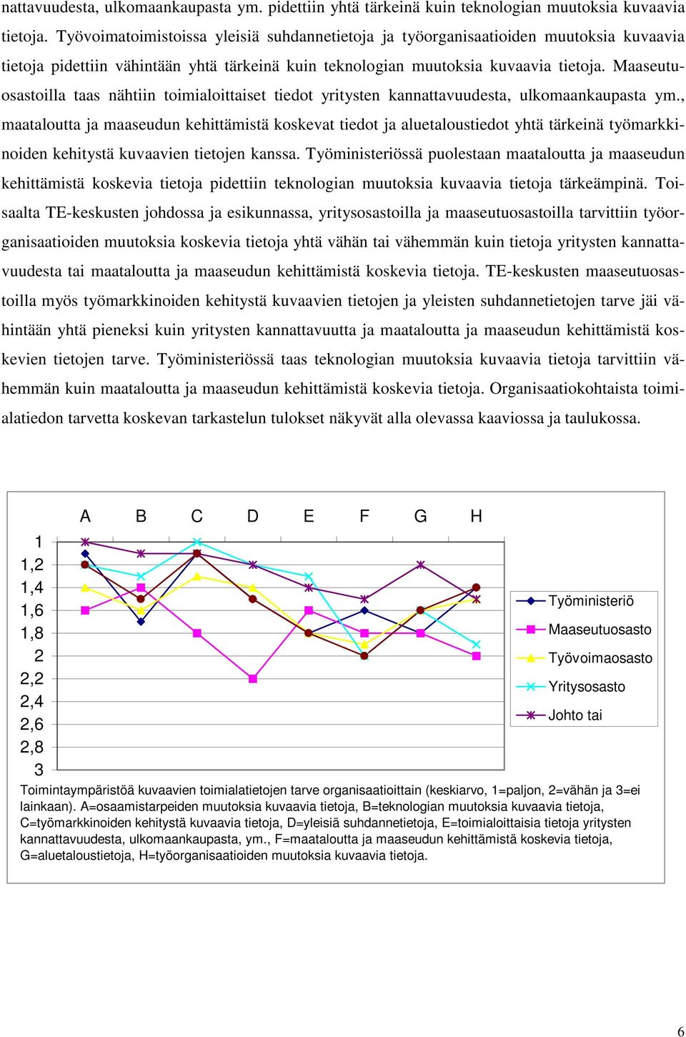 Maaseutuosastoilla taas nähtiin toimialoittaiset tiedot yritysten kannattavuudesta, ulkomaankaupasta ym.