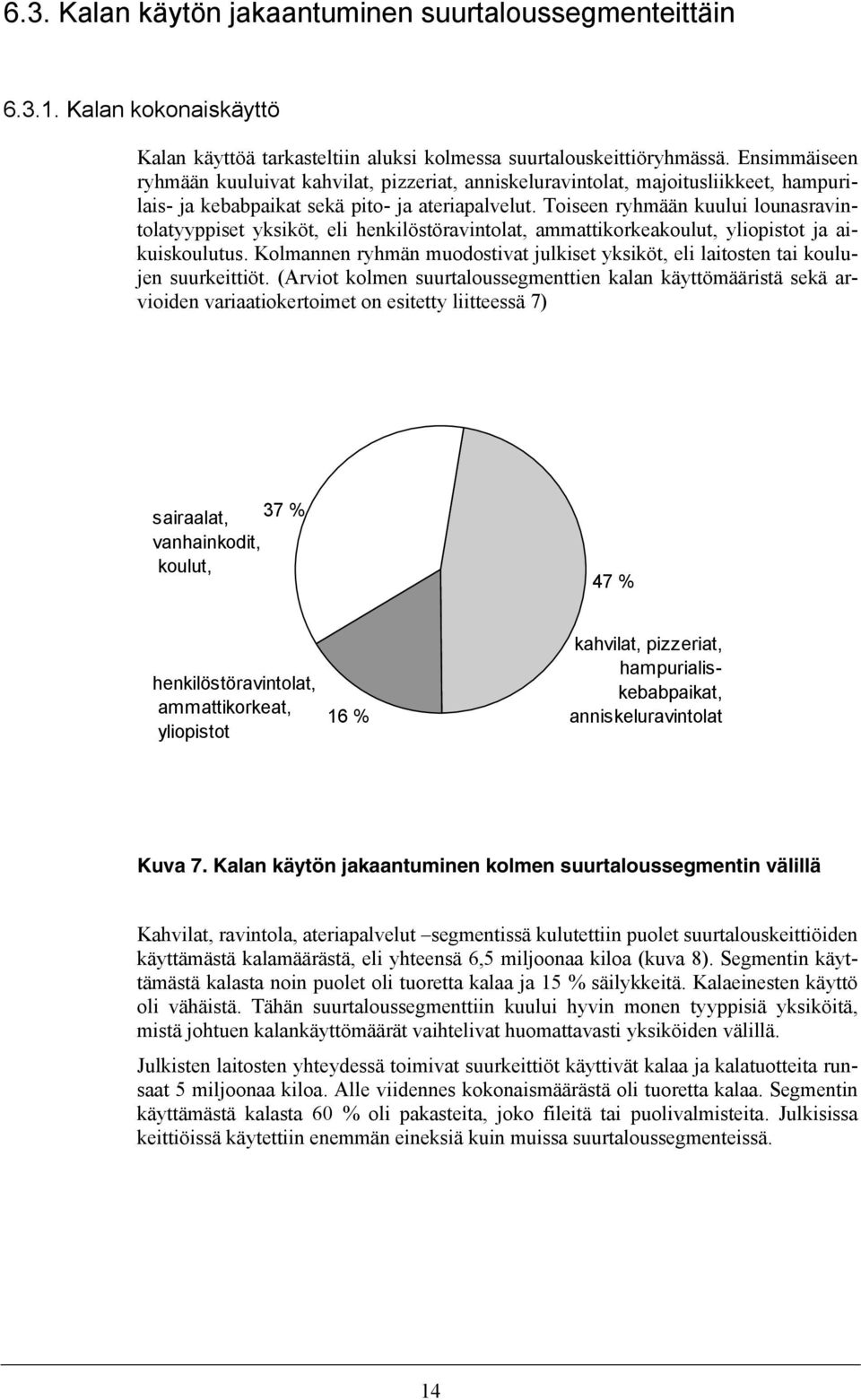 Toiseen ryhmään kuului lounasravintolatyyppiset yksiköt, eli henkilöstöravintolat, ammattikorkeakoulut, yliopistot ja aikuiskoulutus.