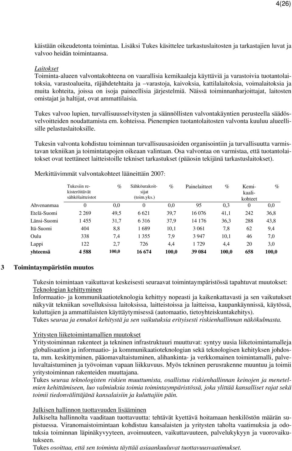 voimalaitoksia ja muita kohteita, joissa on isoja paineellisia järjestelmiä. Näissä toiminnanharjoittajat, laitosten omistajat ja haltijat, ovat ammattilaisia.