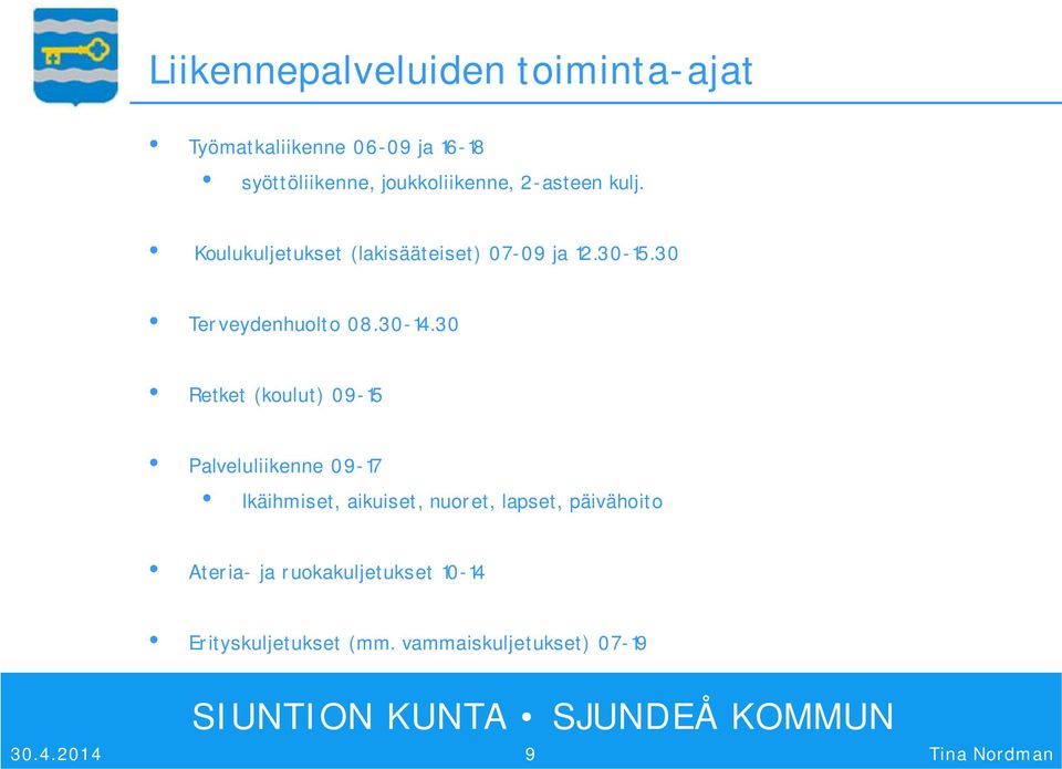 30 Terveydenhuolto 08.30-14.