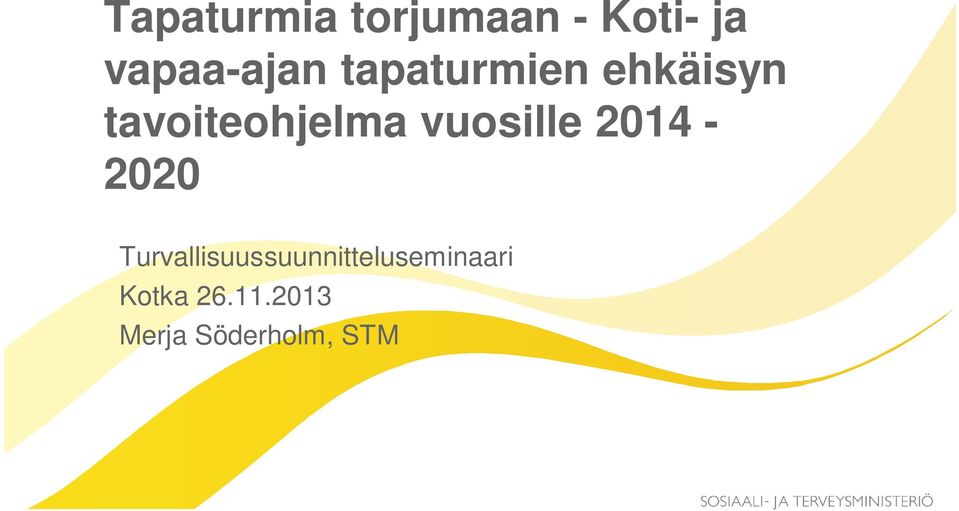 tavoiteohjelma vuosille 2014-2020