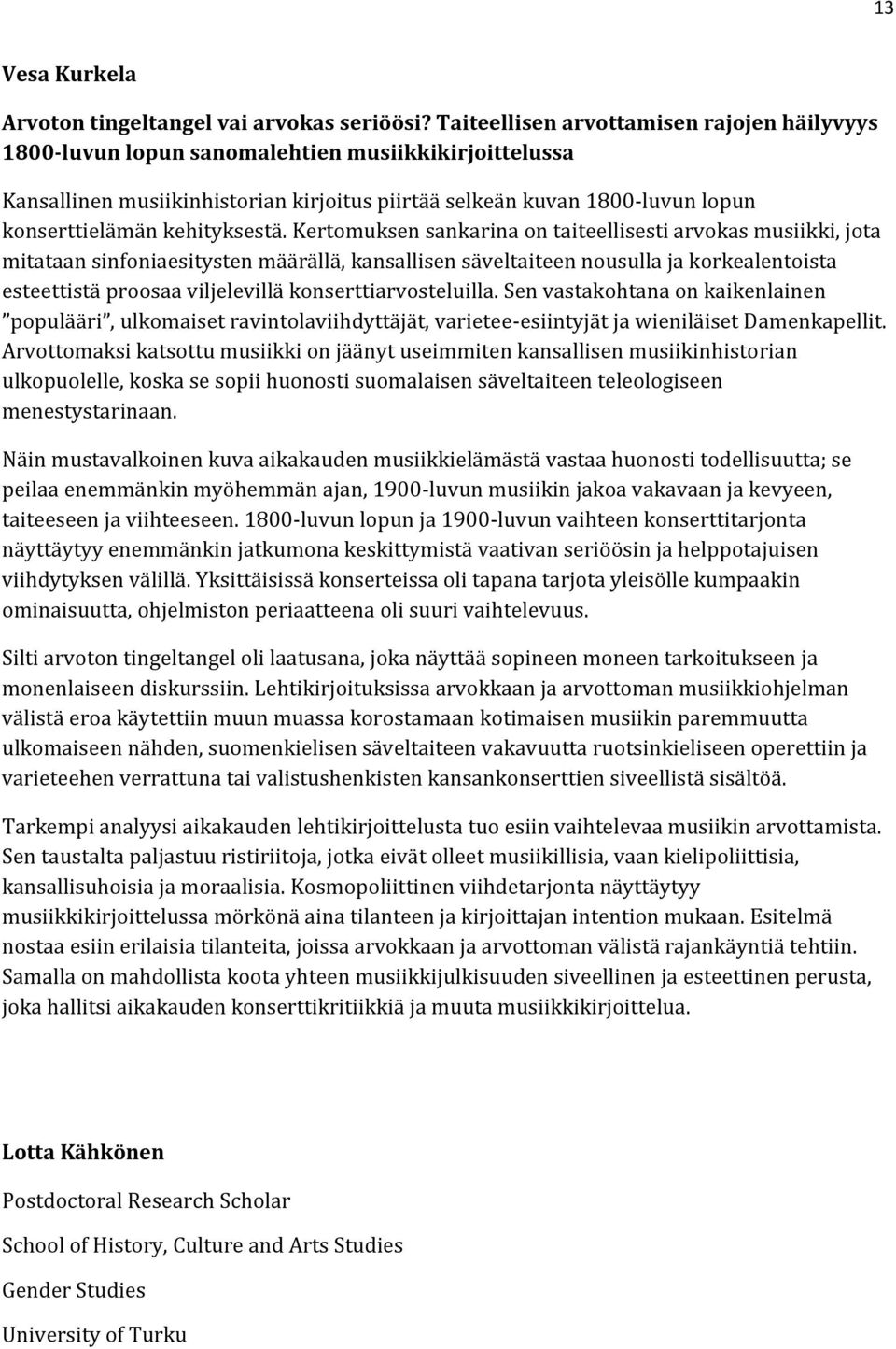 kehityksestä.