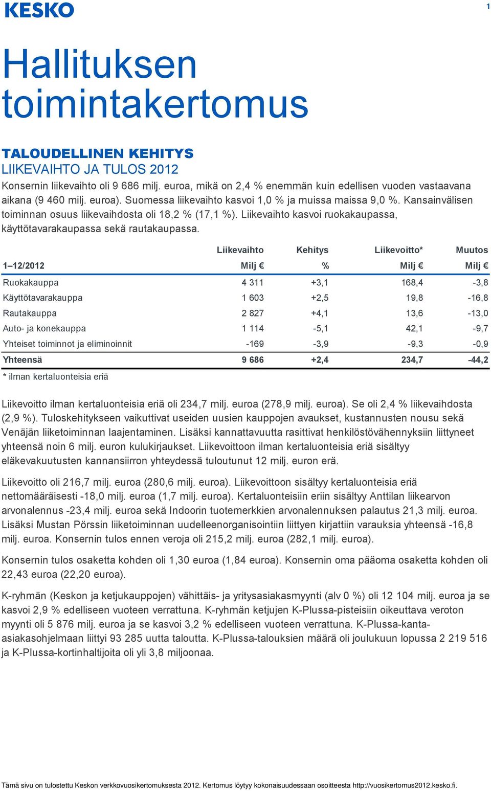 Liikevaihto kasvoi ruokakaupassa, käyttötavarakaupassa sekä rautakaupassa.