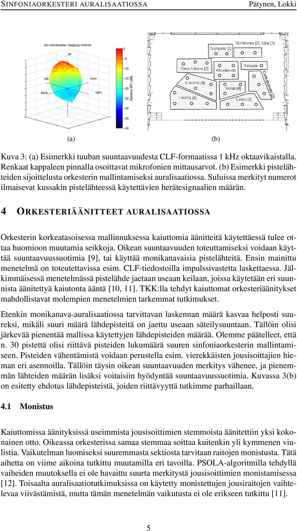 Suluissa merkityt numerot ilmaisevat kussakin pistelähteessä käytettävien herätesignaalien määrän.