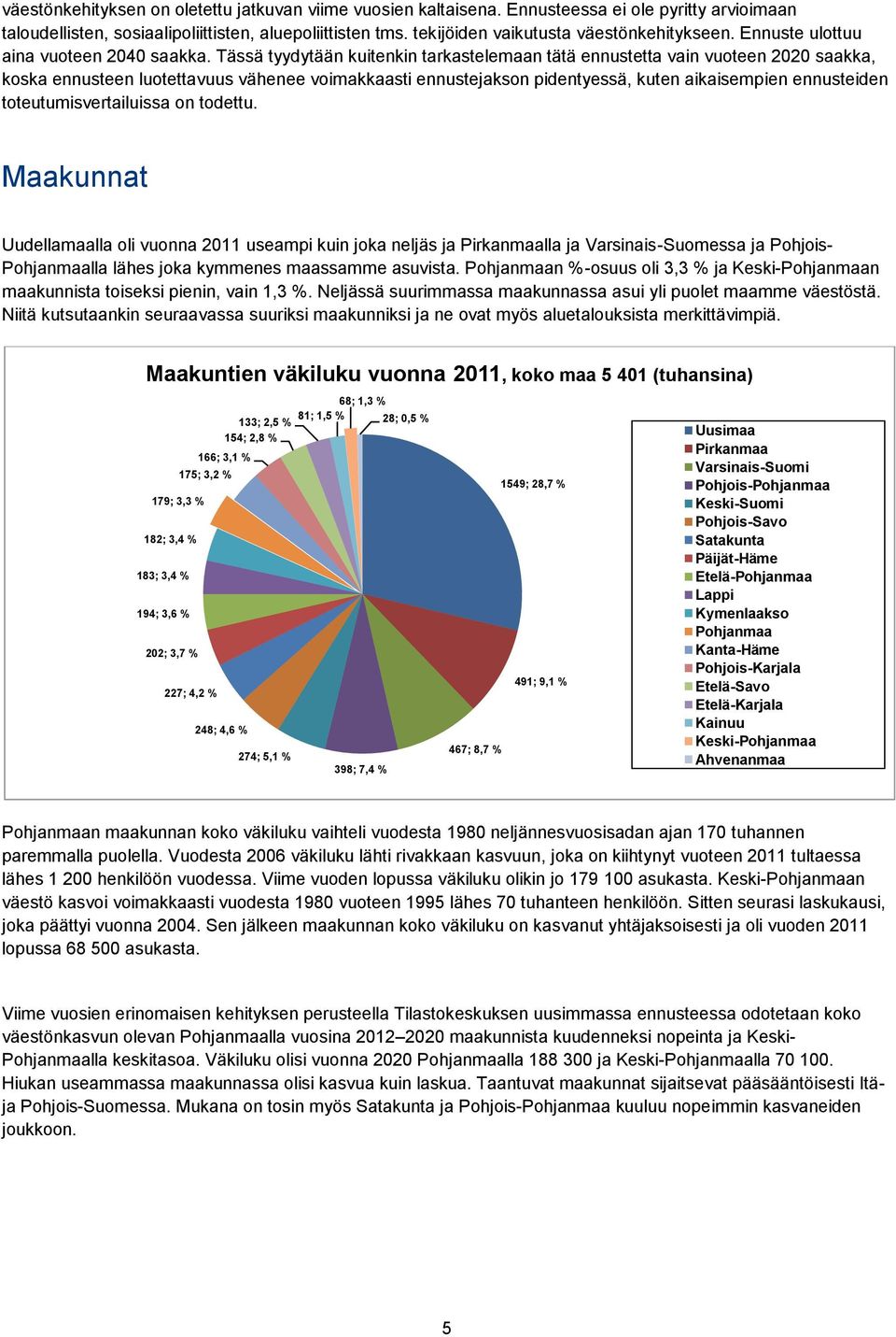 Tässä tyydytään kuitenkin tarkastelemaan tätä ennustetta vain vuoteen 22 saakka, koska ennusteen luotettavuus vähenee voimakkaasti ennustejakson pidentyessä, kuten aikaisempien ennusteiden