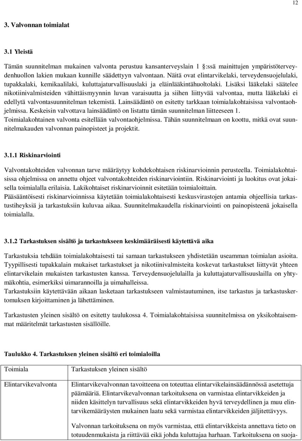 Lisäksi lääkelaki säätelee nikotiinivalmisteiden vähittäismyynnin luvan varaisuutta ja siihen liittyvää valvontaa, mutta lääkelaki ei edellytä valvontasuunnitelman tekemistä.