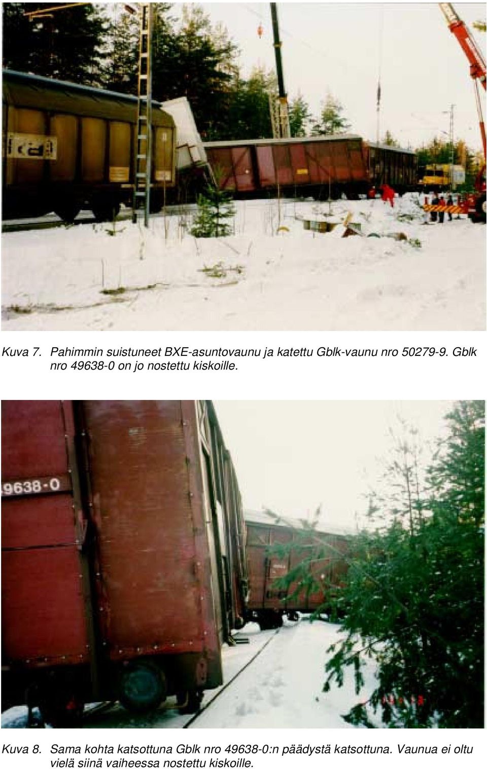50279-9. Gblk nro 49638-0 on jo nostettu kiskoille. Kuva 8.