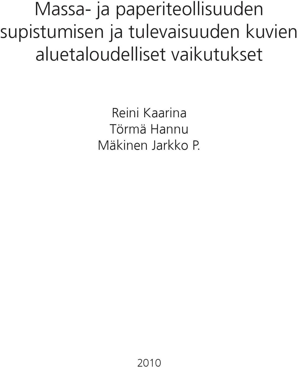 kuvien aluetaloudelliset