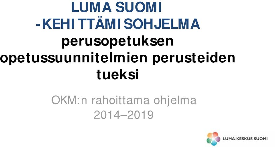 opetussuunnitelmien