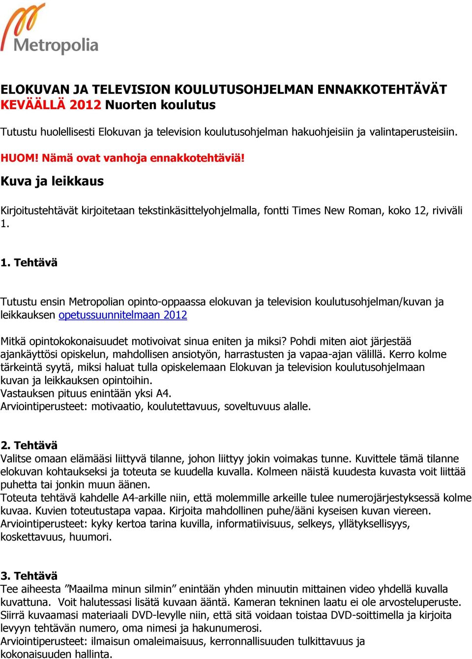 , riviväli 1.